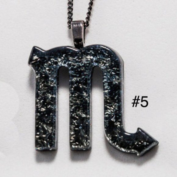 Scorpio Zodiac Necklace - Fused Glass Scorpio Pendant - Spiritual Jewelry - Picture 6 of 8